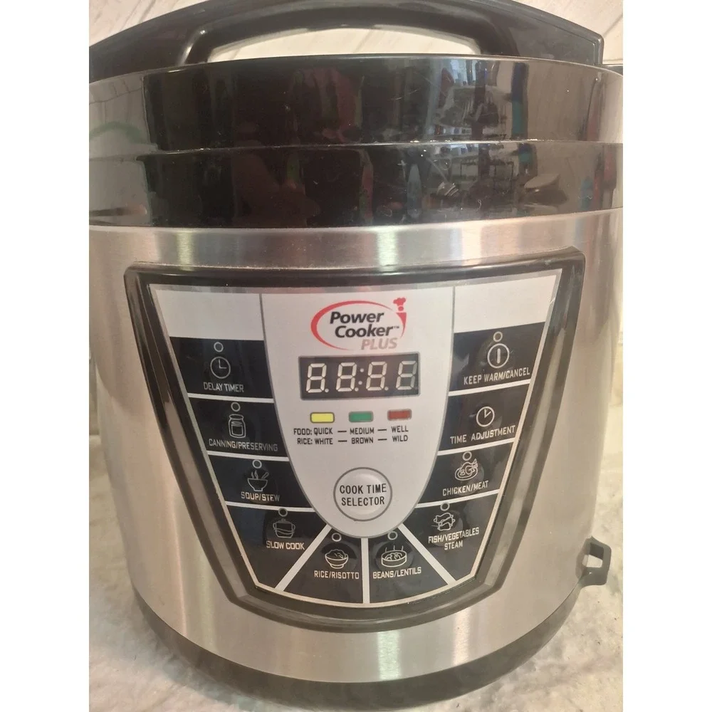 Power Cooker Plus 8 Quart Electric Pressure Cooker PPC780P Stainless Steel DENT